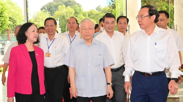 Tổng Bí thư Nguyễn Phú Trọng thăm và làm việc tại TP. Hồ Chí Minh