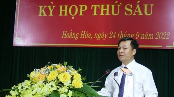 Ông Lê Thanh Hải được bầu làm Chủ tịch UBND huyện Hoằng Hoá