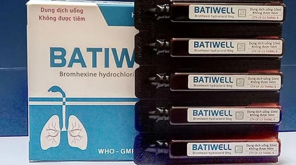 Thu hồi toàn quốc lô thuốc Dung dịch uống Batiwell