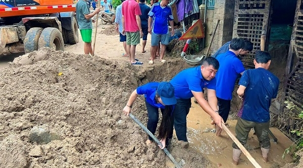 Huyện rẻo cao Kỳ Sơn khẩn trương khắc phục hậu quả mưa lũ