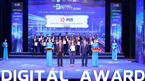 MB ‘thắng lớn’ tại giải thưởng Chuyển đổi số Việt Nam 2022