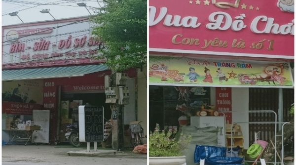 Nhiều cửa hàng Mẹ và bé bán hàng hóa nước ngoài không tem nhãn phụ tiếng Việt