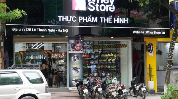 WheyStore bày bán sản phẩm không nhãn phụ tiếng Việt