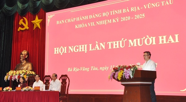 Hội nghị lần thứ mười hai, BCH Đảng bộ tỉnh Bà Rịa Vũng Tàu khóa VII
