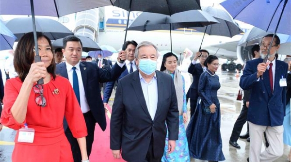 Tổng Thư ký Liên Hợp quốc António Guterres bắt đầu chuyến thăm chính thức Việt Nam
