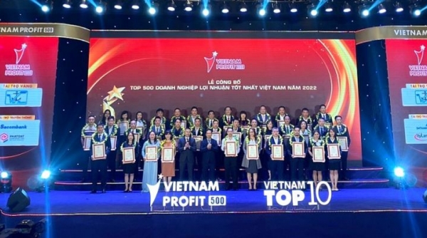 Công bố Top 500 doanh nghiệp có lợi nhuận tốt nhất Việt Nam năm 2022