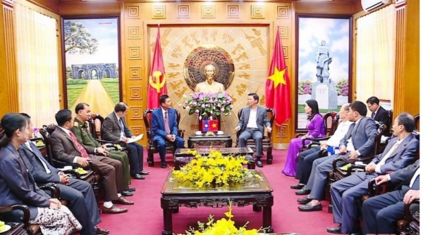 Đoàn công tác Hội Hữu nghị Lào - Việt tỉnh Hủa Phăn thăm, làm việc tại Thanh Hoá