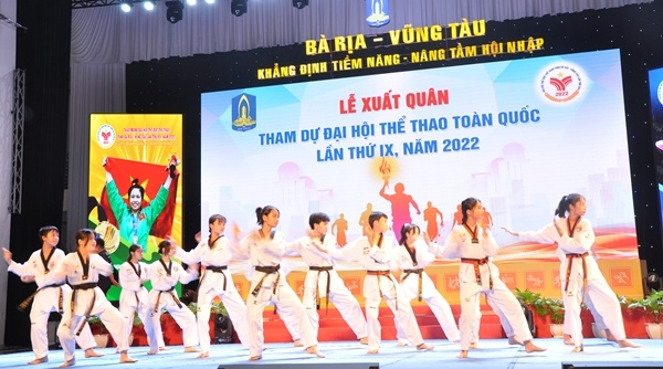 Bà Rịa Vũng Tàu lễ xuất quân tham dự Đại hội TDTT toàn quốc
