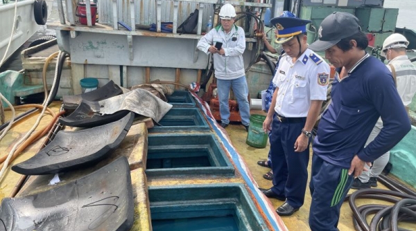 Bà Rịa-Vũng Tàu: Phát hiện tàu chở khoảng 65.000 lít dầu DO không rõ nguồn gốc