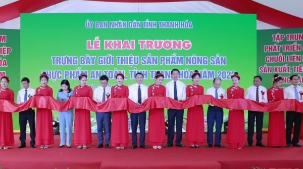 Thanh Hoá trưng bày và giới thiệu sản phẩm nông sản, thực phẩm an toàn năm 2022