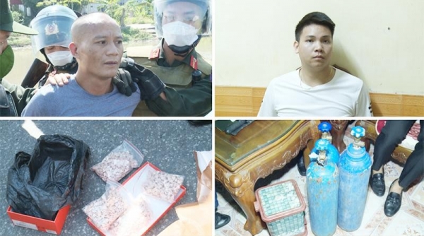 Công an Thái Bình bắt vụ vận chuyển 1,1kg ma túy tổng hợp