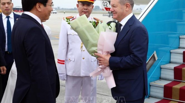 Thủ tướng Cộng hòa Liên bang Đức bắt đầu thăm chính thức Việt Nam
