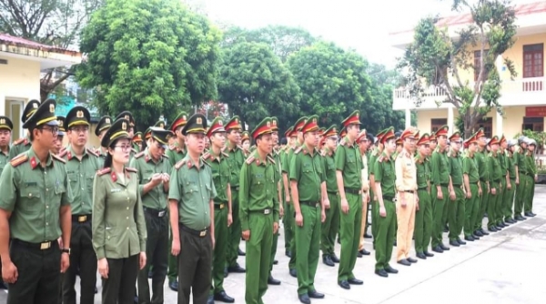 Công an huyện Hoằng Hóa ra quân tấn công, trấn áp tội phạm đảm bảo an ninh trật tự trong dịp Tết Nguyên đán 2023