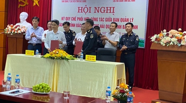 Ban Quản lý các Khu công nghiệp Bắc Giang và Cục Hải quan tỉnh Bắc Ninh ký quy chế phối hợp công tác