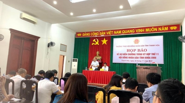 Thanh Hoá họp báo thông tin về dự kiến chương trình kỳ họp thứ 11, HĐND tỉnh khóa XVIII, nhiệm kỳ 2021-2026