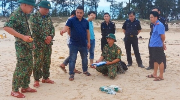 Quảng Trị: Cơ quan chức năng xác nhận 11 gói nylon trôi vào bờ biển đều chứa ma túy