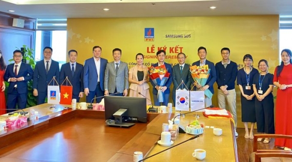 PVI tổ chức Lễ ký kết Hợp đồng hợp tác giữa Công ty Cổ phần PVI và Công ty TNHH Samsung SDS Việt Nam