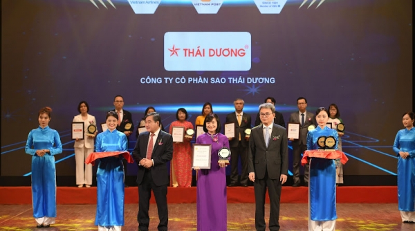 Sao Thái Dương vinh dự lọt Top 10 nhãn hiệu nổi tiếng – Nhãn hiệu cạnh tranh Việt Nam năm 2022
