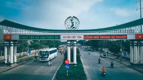 Bước chuyển mình của Việt Yên sau 01 năm được công nhận là đô thị loại IV