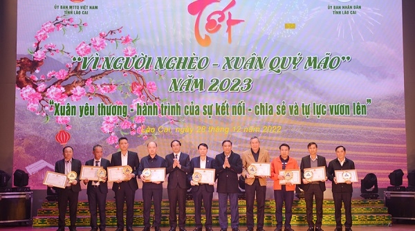 Lào Cai tổ chức Chương trình “Tết vì người nghèo - Xuân Qúy Mão” năm 2023