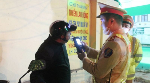 Công an Bắc Giang xử ý 322 trường hợp vi phạm trật tự an toàn giao thông