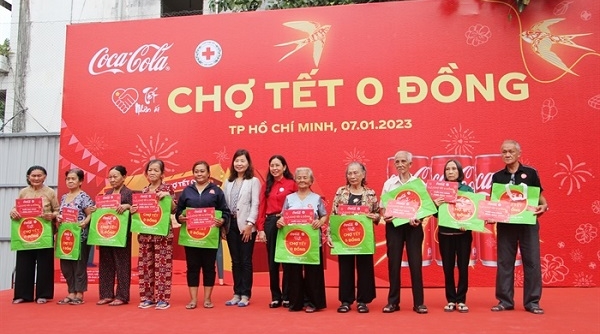 “Chợ Tết 0 đồng” cho 1.000 người có hoàn cảnh khó khăn tại TP. Hồ Chí Minh