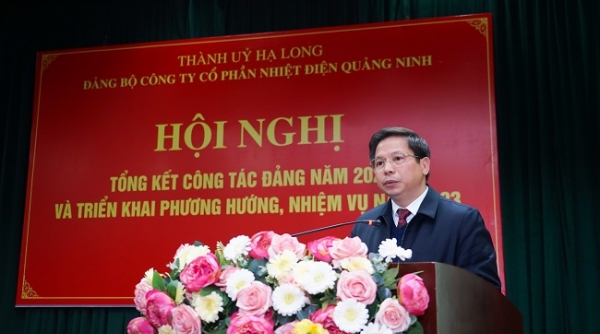 Công ty CP Nhiệt điện Quảng Ninh: Tổ chức hội nghị tổng kết công tác đảng 2022