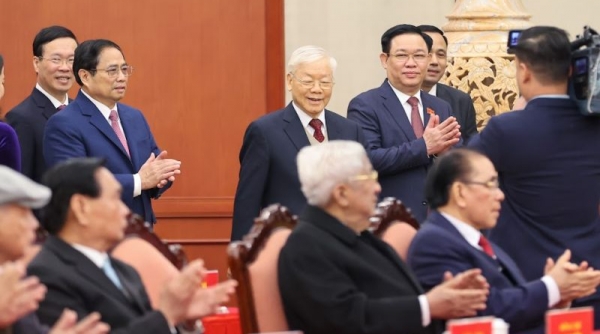Tổng Bí thư Nguyễn Phú Trọng chúc Tết lãnh đạo, nguyên lãnh đạo Đảng, Nhà nước nhân dịp Xuân Quý Mão