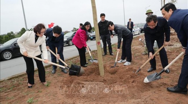 Thường trực Ban Bí thư Võ Văn Thưởng dự lễ phát động Tết trồng cây tại Hưng Yên