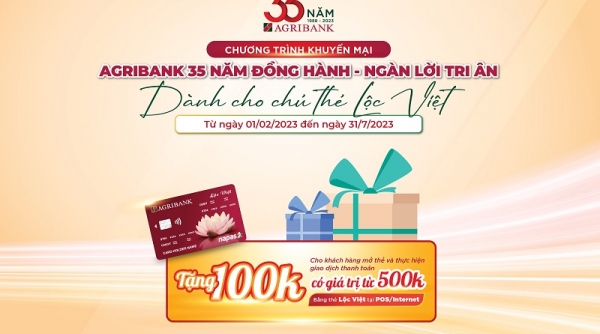 Nhiều chương trình khuyến mãi dành cho chủ thẻ Lộc Việt Agribank