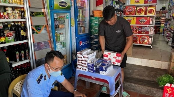 Quản lý thị trường tỉnh Bình Thuận thu giữ gần 500 bao thuốc lá điếu nhập lậu