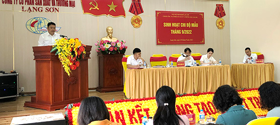 Thành ủy Lạng Sơn tăng cường nâng cao chất lượng sinh hoạt chi bộ doanh nghiệp