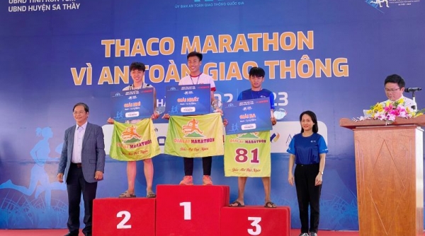 THACO là nhà tài trợ chính giải chạy “THACO Marathon Vì An toàn giao thông - Sa Thầy 2023”