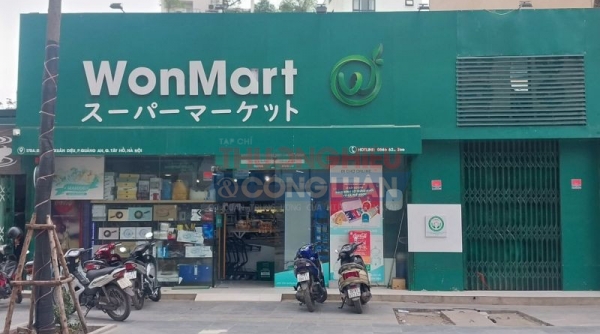 Siêu thị WONMART tại Hà Nội bày bán hàng hóa thiếu thông tin, nguồn gốc xuất xứ, không tem nhãn phụ Tiếng Việt