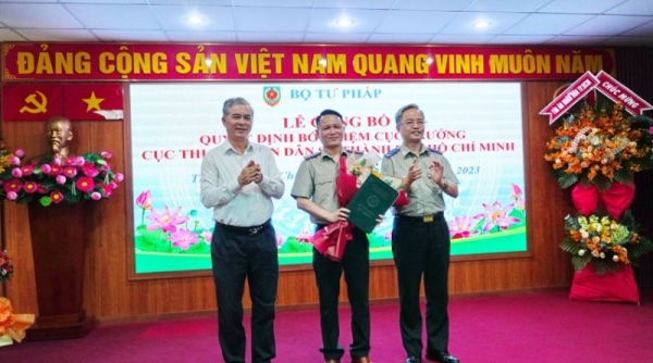 Ông Nguyễn Văn Hòa giữ chức Cục trưởng Thi hành án dân sự TP. Hồ Chí Minh