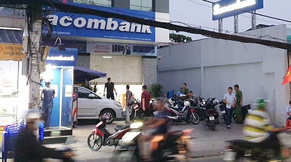 Bắt giữ 02 nghi phạm trong vụ cướp ngân hàng Sacombank ở TP. Hồ Chí Minh