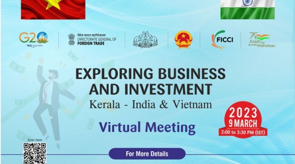 Mời tham dự Hội thảo “Cơ hội đầu tư và kinh doanh giữa bang Kerala - Ấn Độ và Việt Nam”