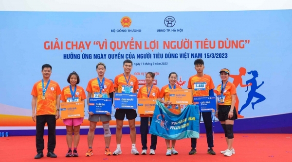 Hơn 1.000 người tham gia Giải chạy hưởng ứng Ngày Quyền của người tiêu dùng Việt Nam năm 2023