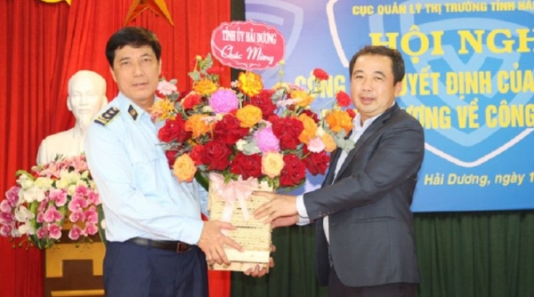 Ông Trần Văn Toàn giữ chức Cục trưởng Cục Quản lý thị trường Hải Dương