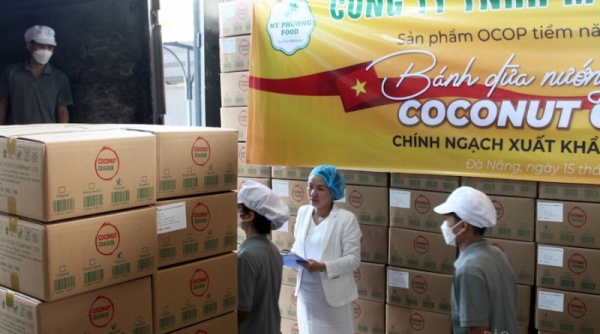 200.000 sản phẩm bánh dừa nướng của Mỹ Phương Food - sản phẩm OCOP Đà Nẵng xuất khẩu sang thị trường Trung Quốc