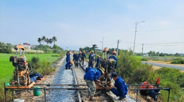 Thi công đồng loạt 03 dự án cải tạo, nâng cấp tuyến đường sắt quốc gia