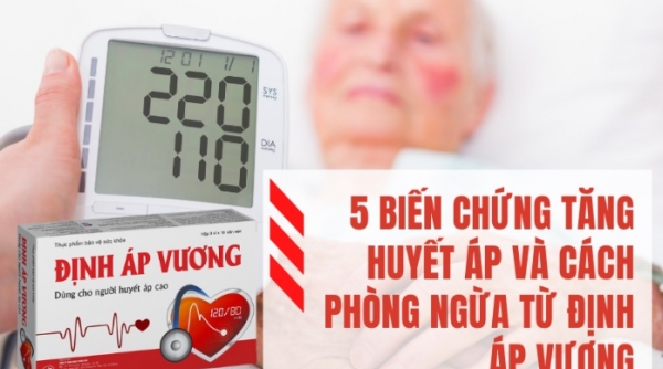 5 biến chứng tăng huyết áp và cách phòng ngừa từ Định Áp Vương