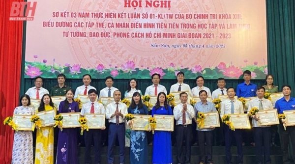 TP. Sầm Sơn tổ chức Hội nghị sơ kết 3 năm thực hiện Kết luận số 01-KL/TW của Bộ chính trị