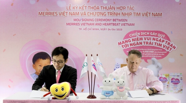 Merries và VCF khởi động chiến dịch gây Quỹ “Mang niềm vui ngập tràn tới ngàn trái tim Việt”