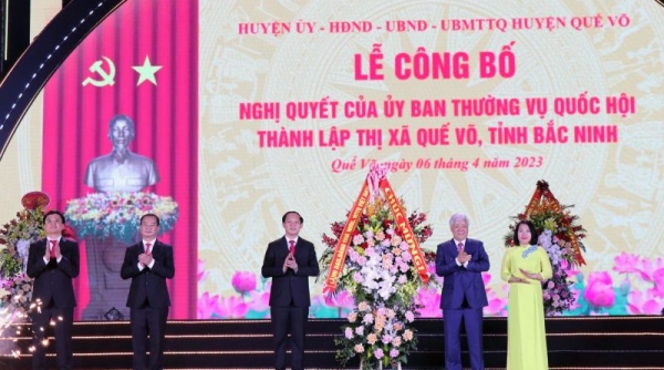 Bắc Ninh: Thành lập thị xã Quế Võ