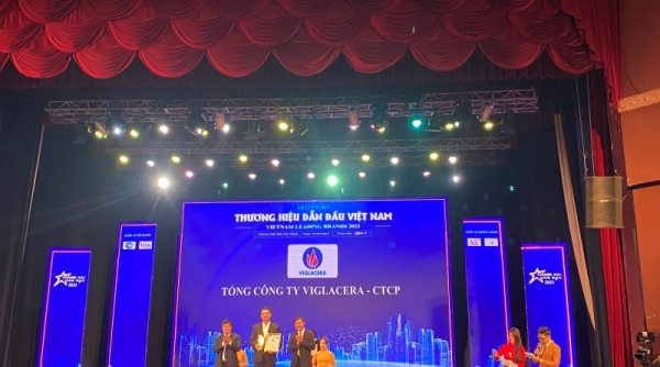 Viglacera nhận Giải thưởng “Top 10 thương hiệu dẫn đầu Việt Nam 2023”