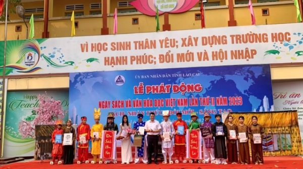 Lào Cai tổ chức lễ phát động Ngày sách và Văn hóa đọc Việt Nam lần thứ II năm 2023