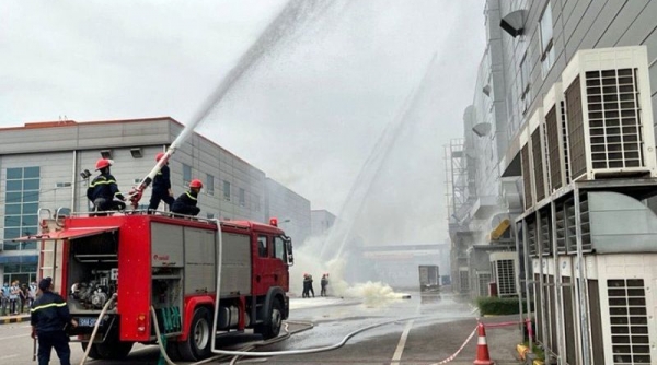 Bắc Giang tăng cường phòng cháy, chữa cháy trong các khu công nghiệp