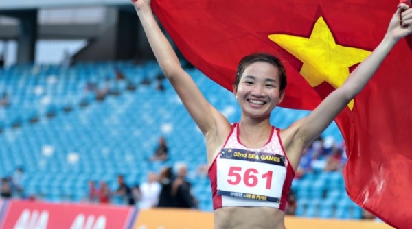 "Cô gái vàng" của điền kinh Việt Nam-Nguyễn Thị Oanh đoạt tấm HCV thứ 4 tại SEA Games