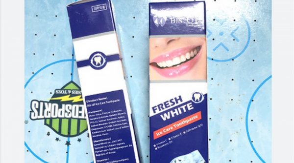 Thu hồi toàn quốc lô kem đánh răng Bis up ice care Toothpaste